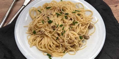 Recette Spaghetti Au Thon Fa On Carbonara Facile Mes Recettes Faciles