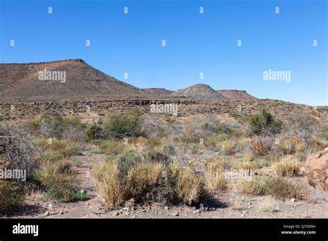 Karoo Mountain Landscape In The Karoo National Park Near Beaufort