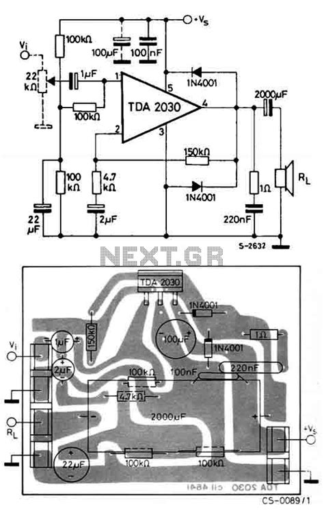 PC audio amplifier 12Watt under Audio Amplifier Circuits -11759- : Next.gr