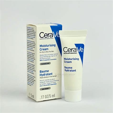CeraVe Moisturizing Cream Dry To Very Dry Skin 5ml