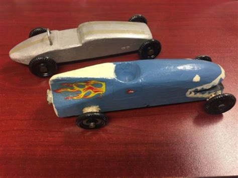 Lot Of 2 Vintage 1960s Pinewood Wood Derby Race Cars Antique Price