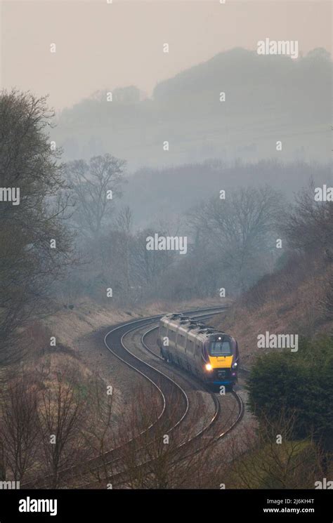 East Midlands Railway Class 222 Diesel Meridian Train On The Midland Mainline In Derbyshire