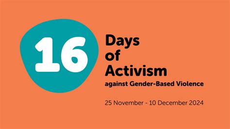 16 Days Of Activism Against Gender Based Violence Dhs