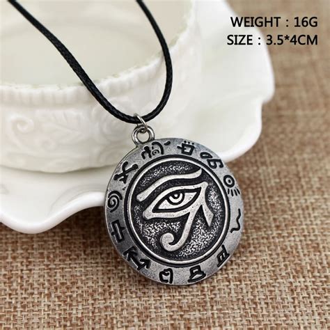 Collar Con Colgante De Ojo Egipcio De Ra Horus Udjat Para Hombres