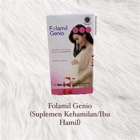 Jual FOLAMIL GENIO 30 KAPSUL SUPLEMEN KEHAMILAN IBU HAMIL DHA