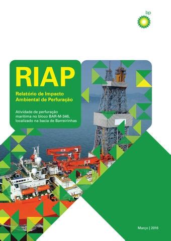 RIAP Relatório de Impacto Ambiental de Perfuração by RACHEL PLATENIK