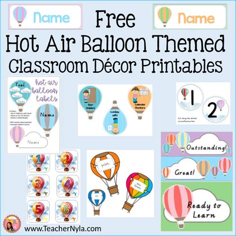 Discover Hot Air Balloon Classroom Theme Ideas Nyla S Crafty Teaching