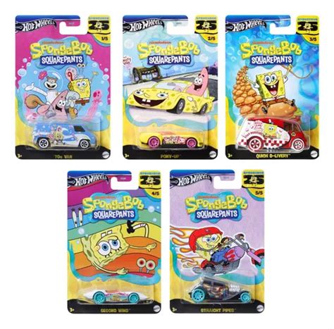 Kit C Carrinhos Hot Wheels Edi O Bob Esponja Anos Cor Bob Esponja Anos