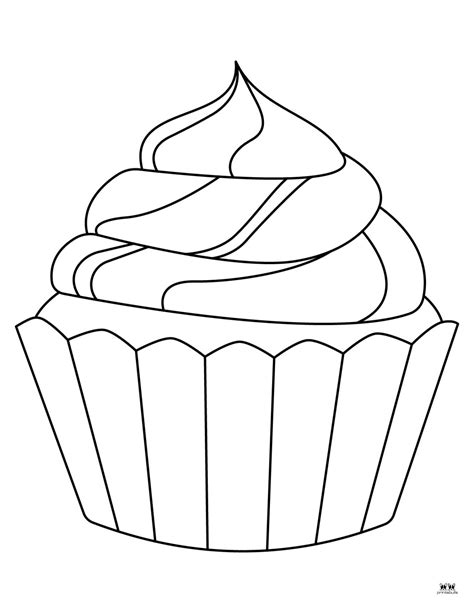 Cupcake Coloring Pages 25 FREE Printables Printabulls