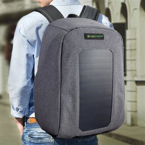 Mochila Solar Para Ciclismo Al Aire Libre Panel Solar De W Bolsa