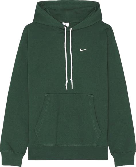 Nike Dark Fir Green & White-Swoosh Hoodie | INC STYLE