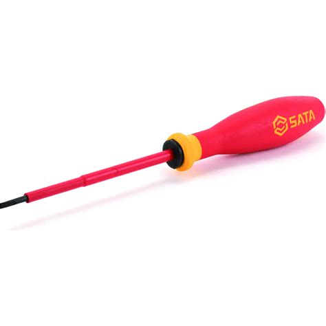 Плоская отвертка Sata серия G 4x100 мм, 205/32.3 мм, изолированная ...