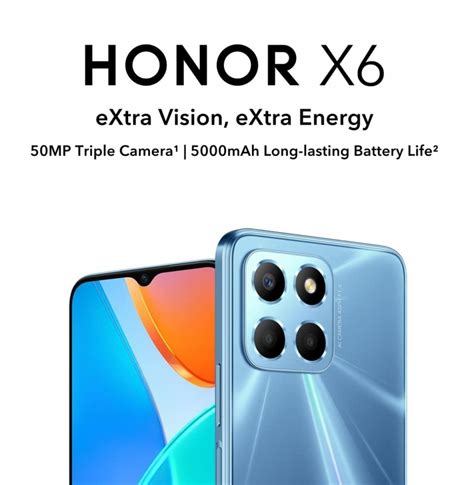 Honor выпустит бюджетный смартфон X6 с аккумулятором 5000 мАч