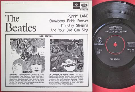 Nostalgipalatset Beatles Penny Lane 3 Ep Swe 67 Mint Arkivex