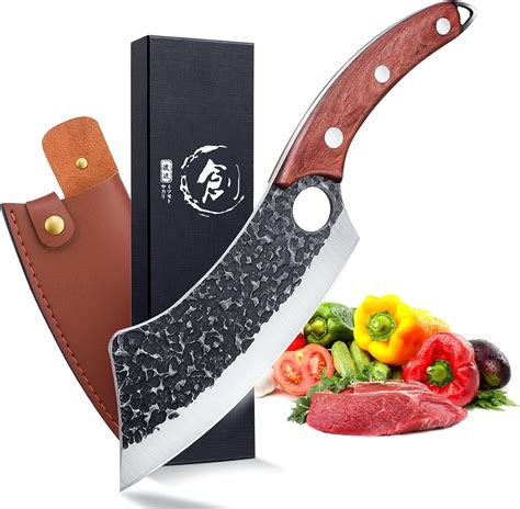 Buy Meat Cleaver Knife Hand Forged Kitchen Knife Sharp Boning Knife