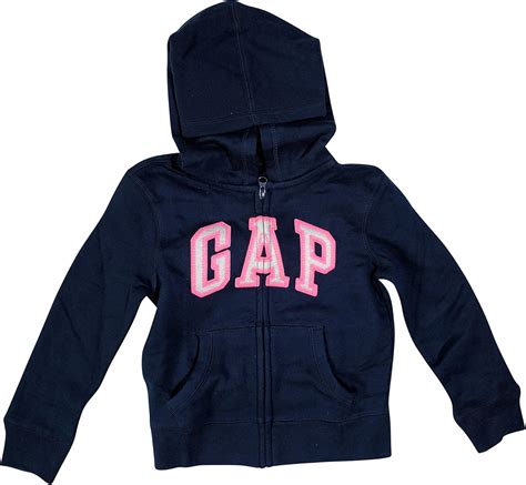 Gap Girls Zip Up Fleece Arch Logo Hoodie Amazonca Clothing Shoes