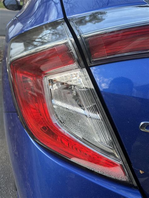 Condensation Stuck in Tail Lights (more than normal) | 2016+ Honda