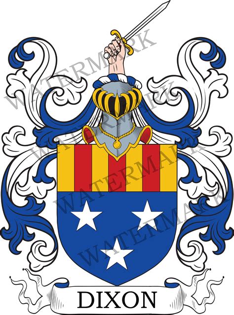 Dixon Family Crest Digital Download Dixon Coat of Arms JPG File Heraldry, Genealogy, Ancestry ...