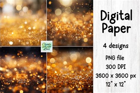 Bokeh Sparkle Glitter Background Paper Graphic By Createtwithlove