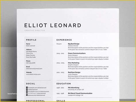 Eye Catching Resume Templates Free Of 24 Free Resume Templates To Help