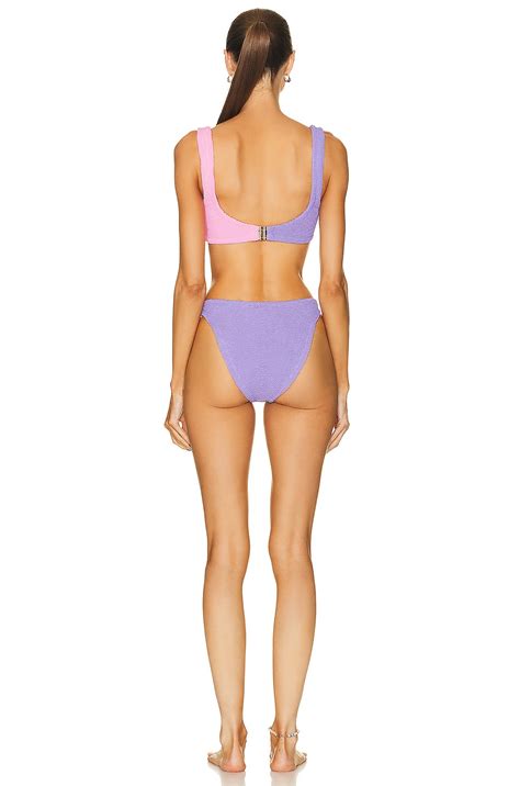 Hunza G Duo Chelsea Bikini In Lilac Bubblegum Lilac Fwrd