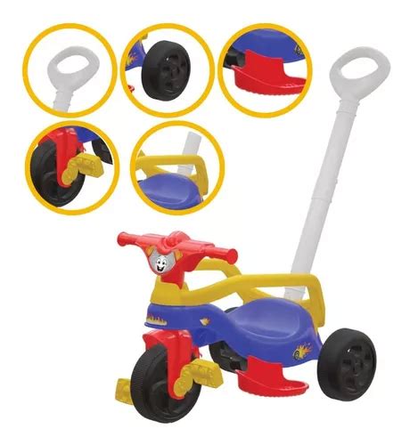 Triciclo Velotrol Tico tico Passeio Infantil Empurrador Frete grátis