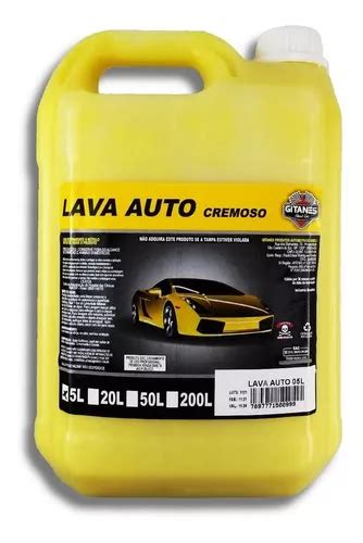 Shampoo Automotivo Lava Auto Cremoso Carro Moto 5l Gitanes MercadoLivre