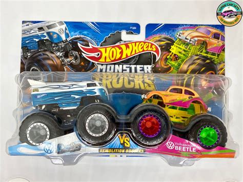 Hot Wheels Monster Trucks Volkswagen Drag Bus Vs Beetle Etsy