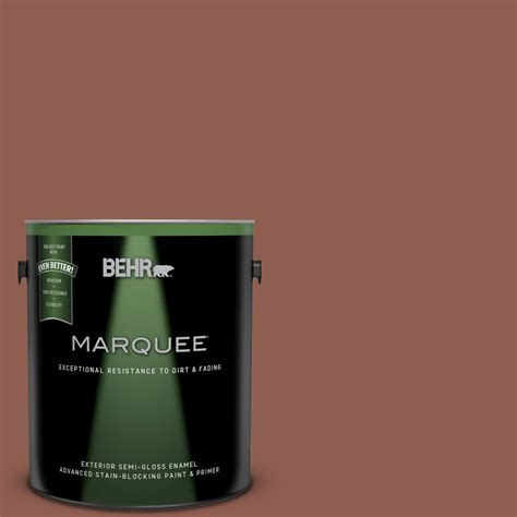 BEHR MARQUEE 5 Gal 710D 4 Harvest Brown Semi Gloss Enamel Exterior