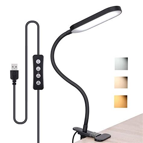 Lampe De Bureau Pince Lampe De Lecture Led Flexible Avec Lumi Re