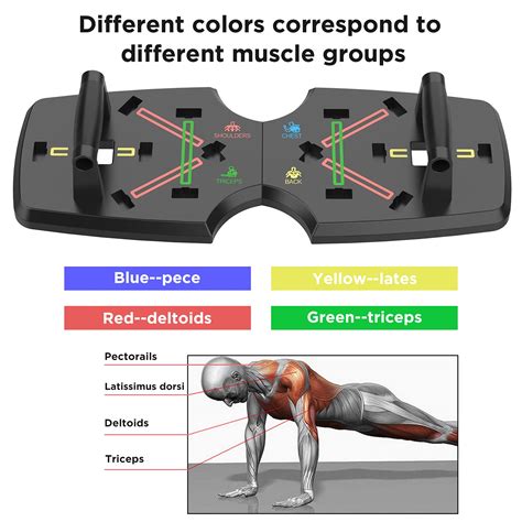 Aerlang Push Up Board Portable Multi Function Foldable 10 In 1 Push Up