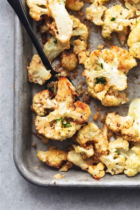 Parmesan Roasted Cauliflower Creme De La Crumb