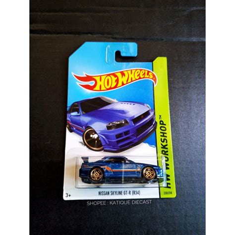 Hot Wheels Nissan Skyline R Card Skyline Hako Redlines Loose Shopee Malaysia