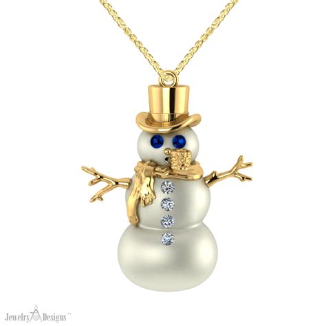 Snowman Necklace - Jewelry Designs Blog