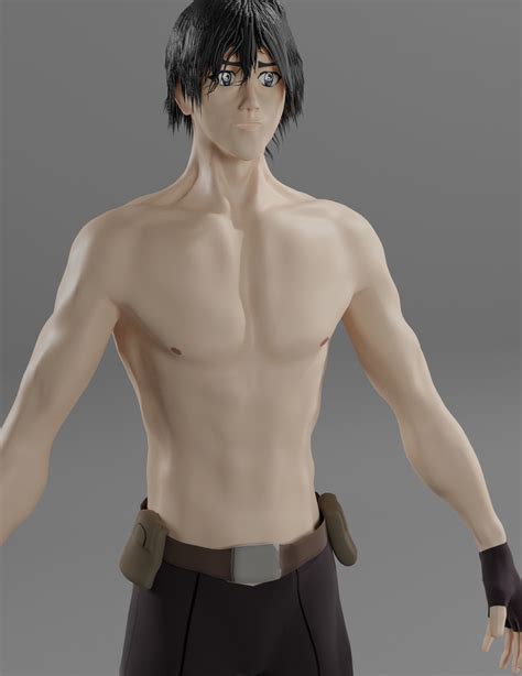 Anime Character 3d Model Rigged Cgtrader