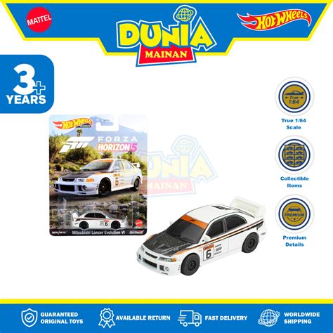 Jual Hot Wheels Mitsubishi Lancer Evolution Vi White Putih Forza Horizon Scale