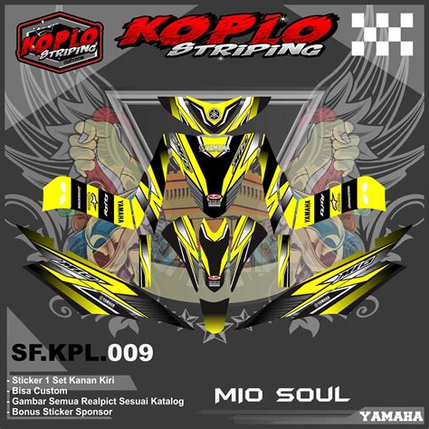 Jual Stiker Decal Full Body Motor Yamaha Mio Soul Stiker Decal Full