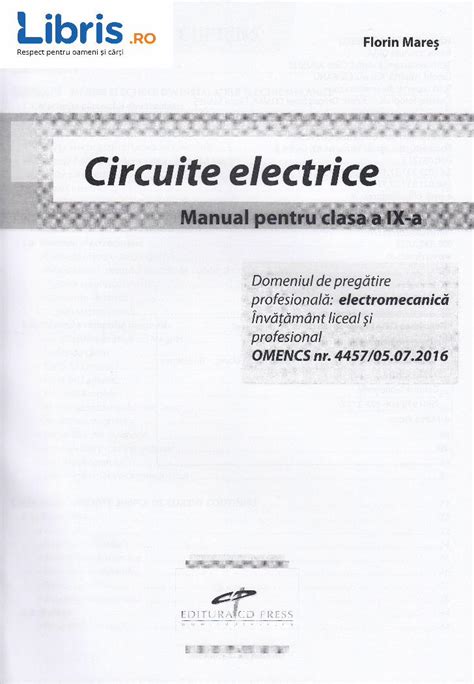 PDF Circuite Electrice Clasa 9 Manual Electrice Clasa 9 In