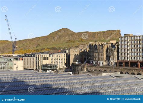 Edinburgh City Center Scotland United Kingdom Editorial Photo Image