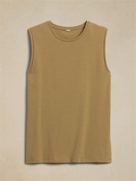 Refined Cotton Tank Banana Republic