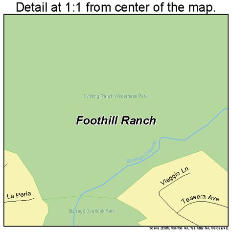 Foothill Ranch California Street Map 0624730