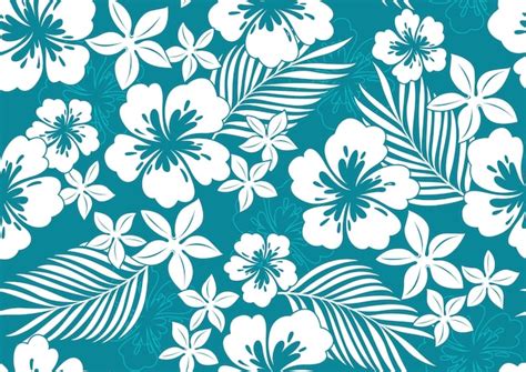 Premium Vector Hibiscus Hawaii Seamless Pattern