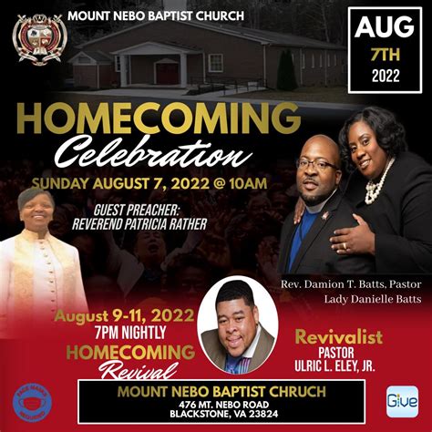 Homecoming 2022 – Mt. Nebo Baptist Church