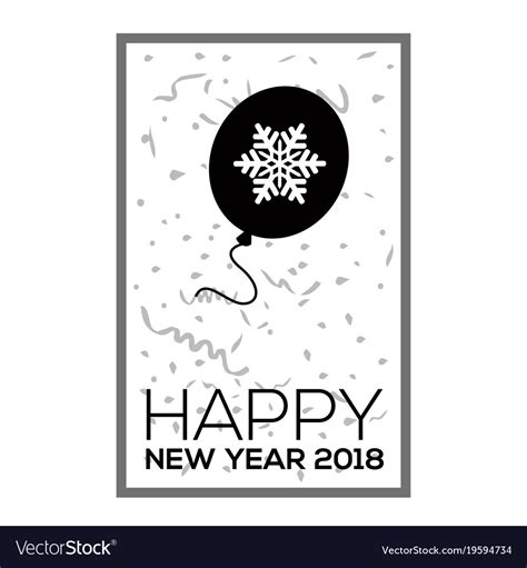 Happy New Year Poster Royalty Free Vector Image