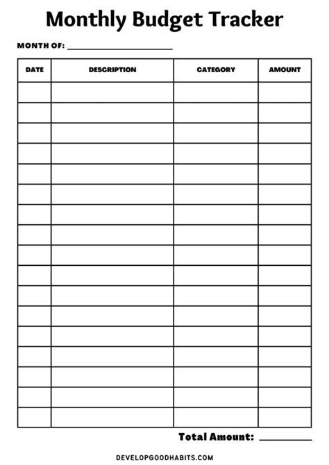 22 Free Budget Printables to Track Your Familys Expenses - Worksheets ...