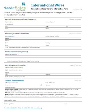 Fillable Online Intl Wire Transfer Info Form 1017 Fax Email Print