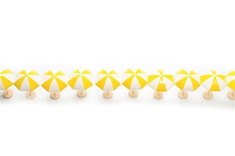 Premium Photo Yellow Umbrellas On A White Background Copy Space