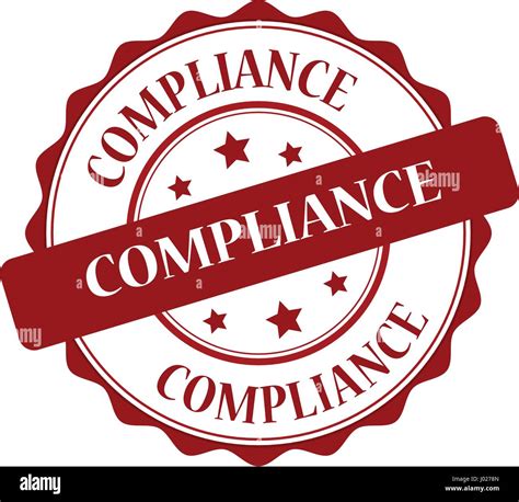 Compliance Red Stamp Illustration Stock Vector Image And Art Alamy