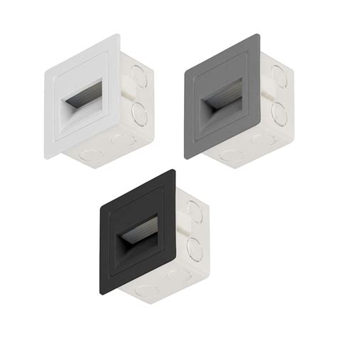 Baliza LED Empotrable Cuadrado En Pared Estanterias Mateo