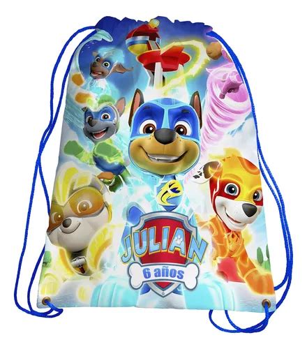 Paw Patrol Morralitos Personalizados Recuerdos Fiestas Pz En